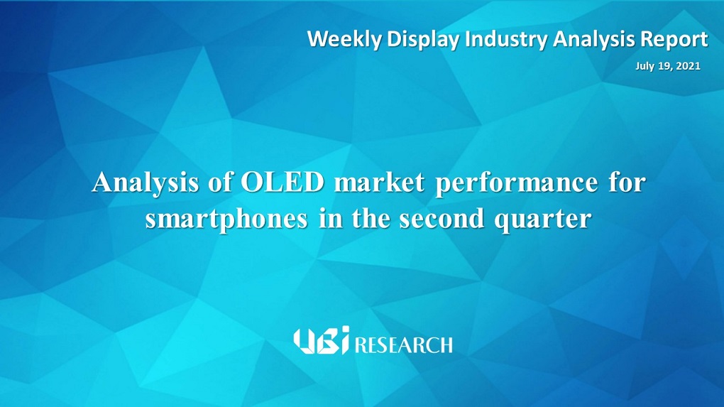 Analysis of OLED market performance for smartphones in the second quarter