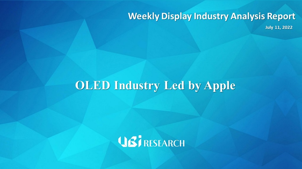 OLED Industry Led by Apple