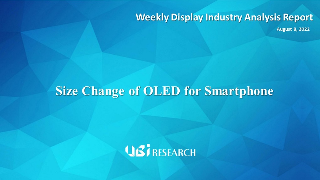 Size Change of OLED for Smartphone