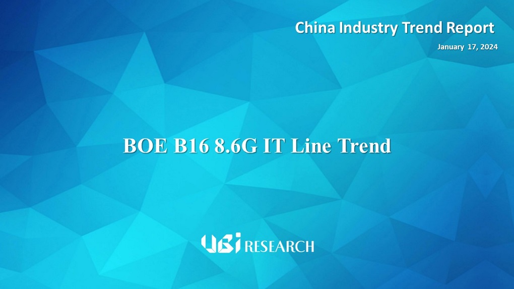 BOE B16 8.6G IT Line Trend