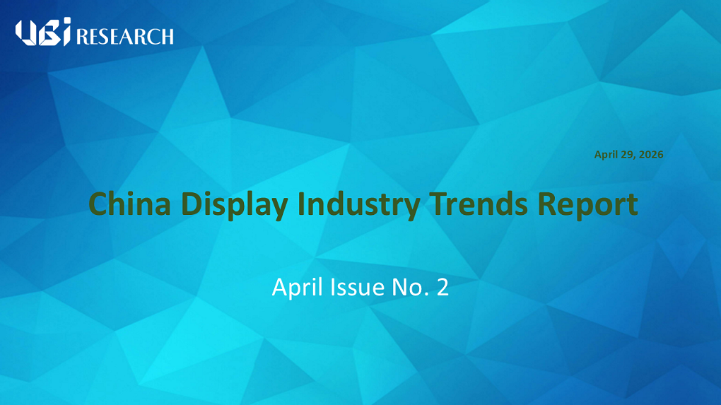 April Trends in Set and Panel Makers